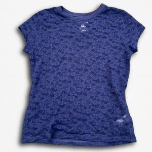 Aerie Floral Lace Cap Sleeve Top in Royal Blue - Size XXS (NWT)